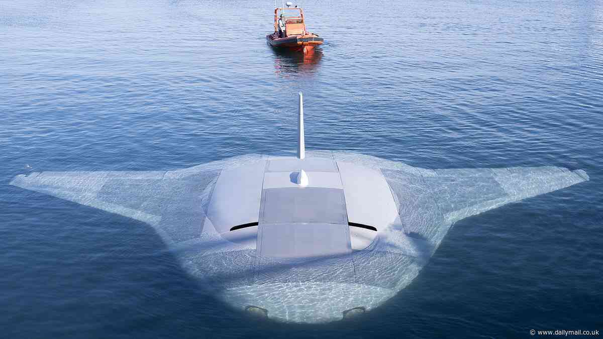 US Navy tests 'extra-large' Thunderbirds-style Manta Ray drone sub capable of long-distance unmanned undersea missions