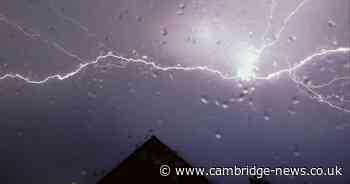 12-hour Met Office thunderstorm weather warning issued for Cambridge, Peterborough and Ely