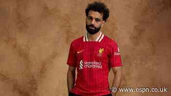Salah models Liverpool's 2024-25 home kit, but will he get to play in it?