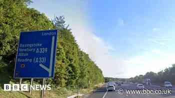 Two-car crash closes stretch of motorway