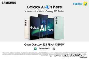 Experience Galaxy AI With Samsung Galaxy S23 FE and Galaxy S23– Available Now at Unbeatable Prices on Flipkart! Limited Period Only