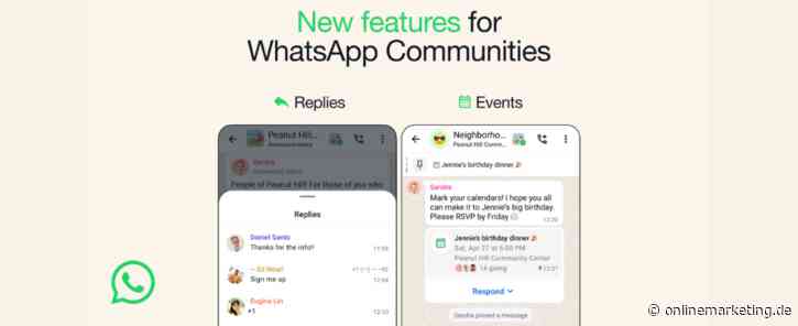 WhatsApp: Events in Communities erstellen