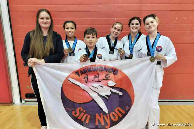 Taekwondoclub Sin Nyon Oudenaarde grossiert in medailles