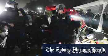 Police move in to dismantle pro-Palestinian protest camp at UCLA