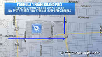 Road closures begin for Formula 1 Miami Grand Prix. Here's what you need to know