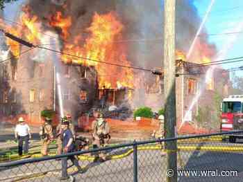 Crews battle massive fire at Durham Rescue Mission building on E. Main Street