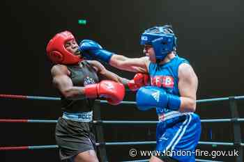 London Fire Brigade boxers join police in the Lafone Cup