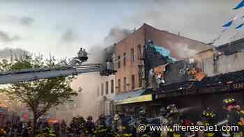 Watch: FDNY battles blaze equivalent of 8-alarm fire in several buildings