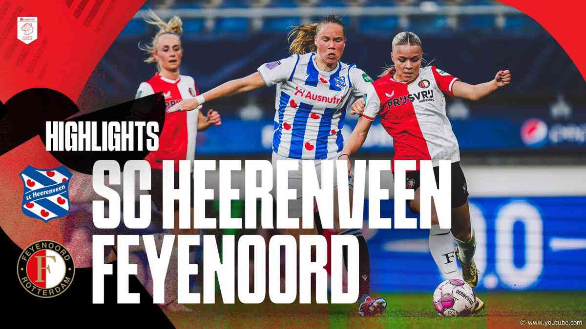 Highlights sc Heerenveen - Feyenoord V1 | Azerion Vrouwen Eredivisie | 2023-2024