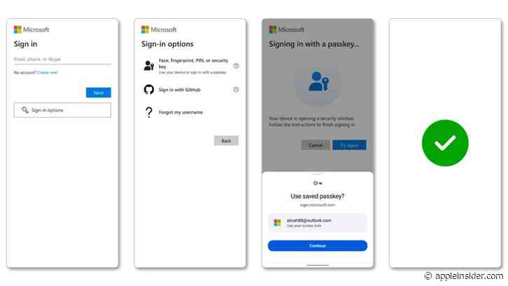 Microsoft finally lets users sign into accounts with passkeys