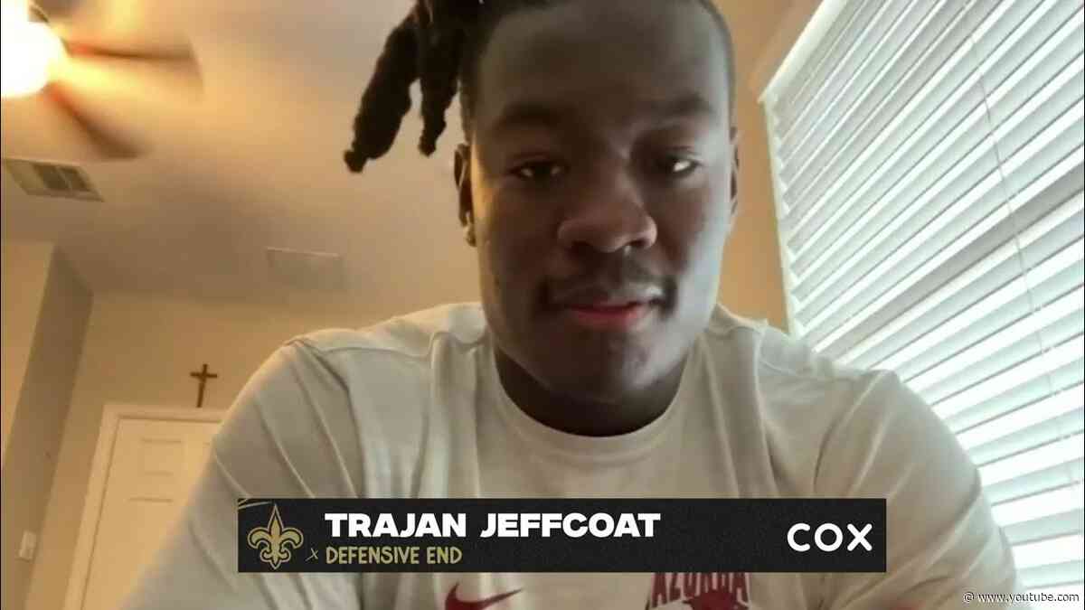 Trajan Jeffcoat's first interview with New Orleans Saints