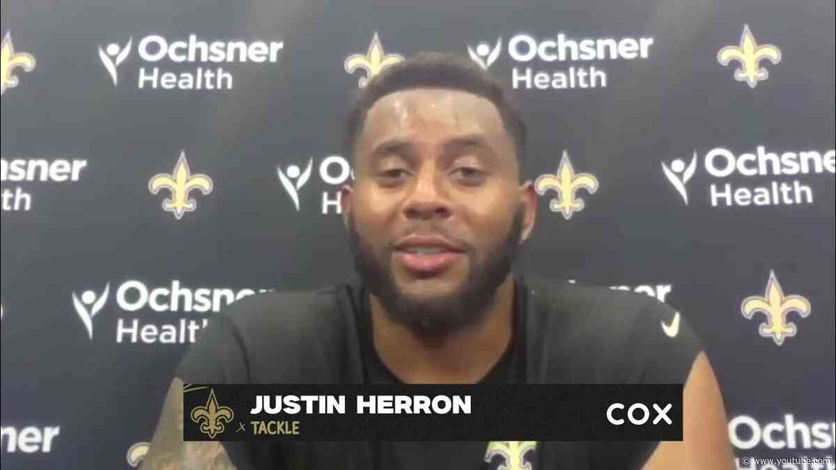 Justin Herron's first interview with New Orleans Saints