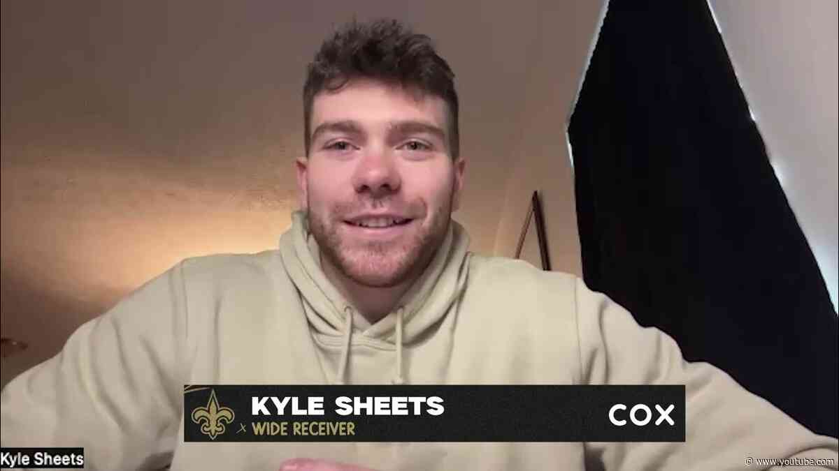 Kyle Sheets' first interview with New Orleans Saints