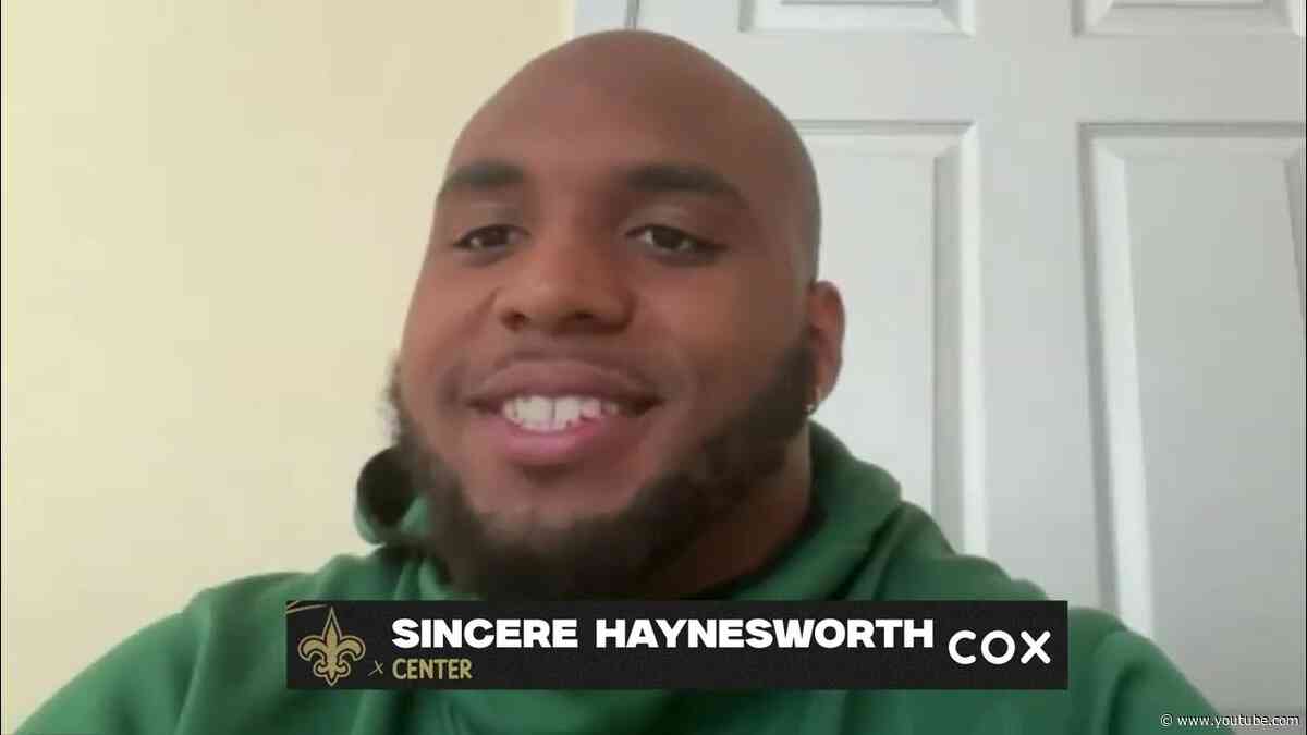 Sincere Haynesworth's first interview with New Orleans Saints