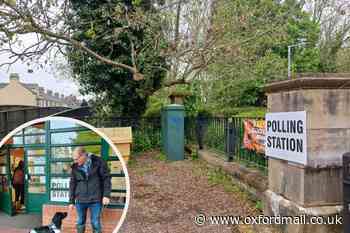 Oxford voters speak out in Osney on rainy polling day