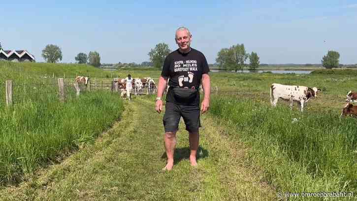 Op zijn blote voeten loopt Ian van Schiphol naar Helmond Sport