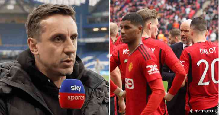 Gary Neville responds to reports that most of Manchester United’s squad will be put up for sale this summer