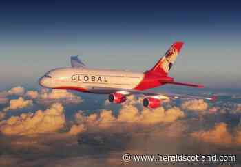 UK startup Global Airlines debuts its first A380 in Scotland