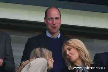 Football mad Prince William seen cheering on Aston Villa at UEFA Conference League semi-final