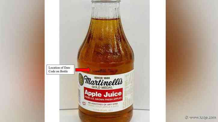 Certain bottles of Martinelli's apple juice recalled after test reveals elevated arsenic levels