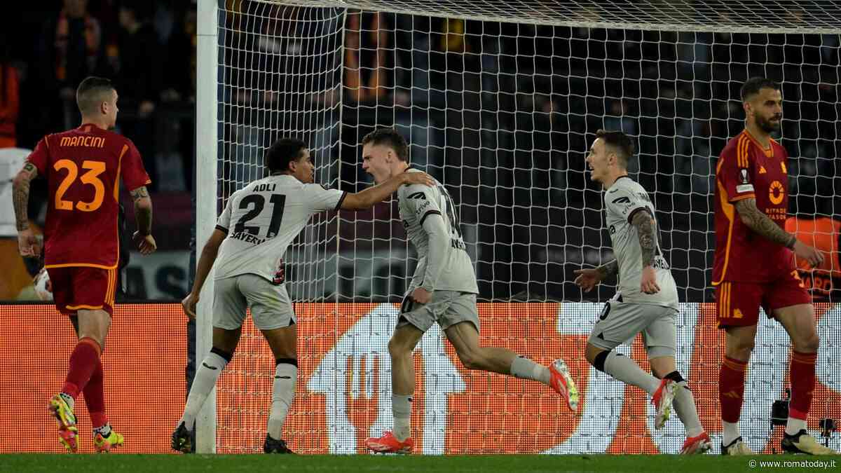 Roma-Bayer Leverkusen 0-2: Xabi Alonso espugna l'Olimpico, finale di Europa League lontana per De Rossi