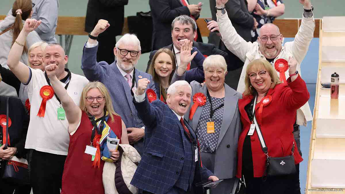 Night of Tory turmoil ahead? Labour hold onto Sunderland while Reform UK boast they're 'outperforming' Rishi's Conservatives and could BEAT them in some seats - as first local election results come in