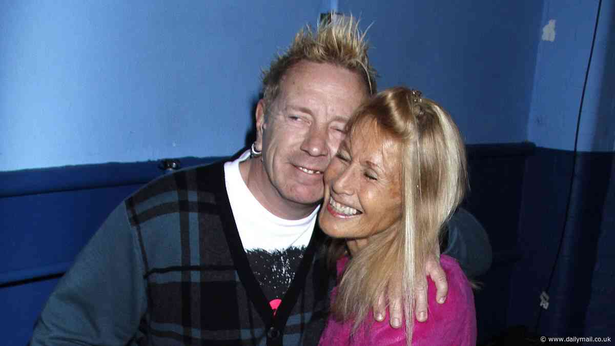 John Lydon breaks down in tears onstage during his UK speaking tour as he reveals late wife Nora's final moments after devastating dementia battle: 'She started a death rattle'