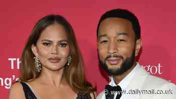 Chrissy Teigen glows in a sheer black dress as she puts on a cute display with John Legend at King Charles' charity The King's Trust Global Gala in NYC