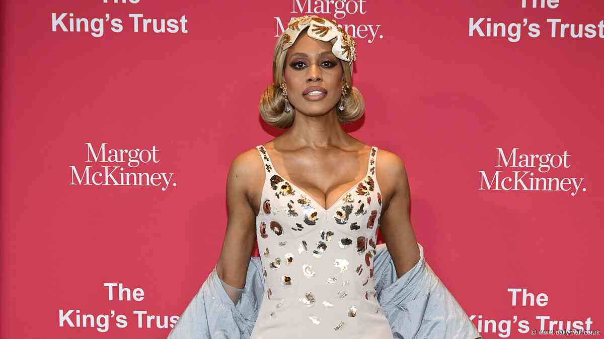 Laverne Cox dons fascinator and cleavage-boosting dress for The King's Trust 2024 Global Gala in NYC
