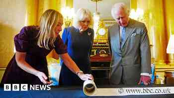 King's official Coronation scroll is first without animal skin