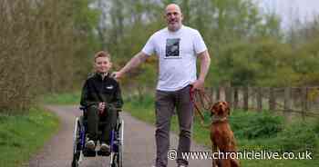 County Durham man to walk Hadrian's Wall barefoot to raise awareness of 10-year-old nephew's rare skin condition