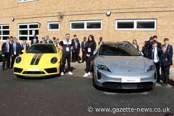 Former Clacton students and Porsche employees inspire at school visit