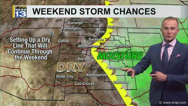 Storm chances and wind returns this weekend