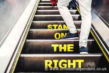 Why do people stand on the right on escalators in London?