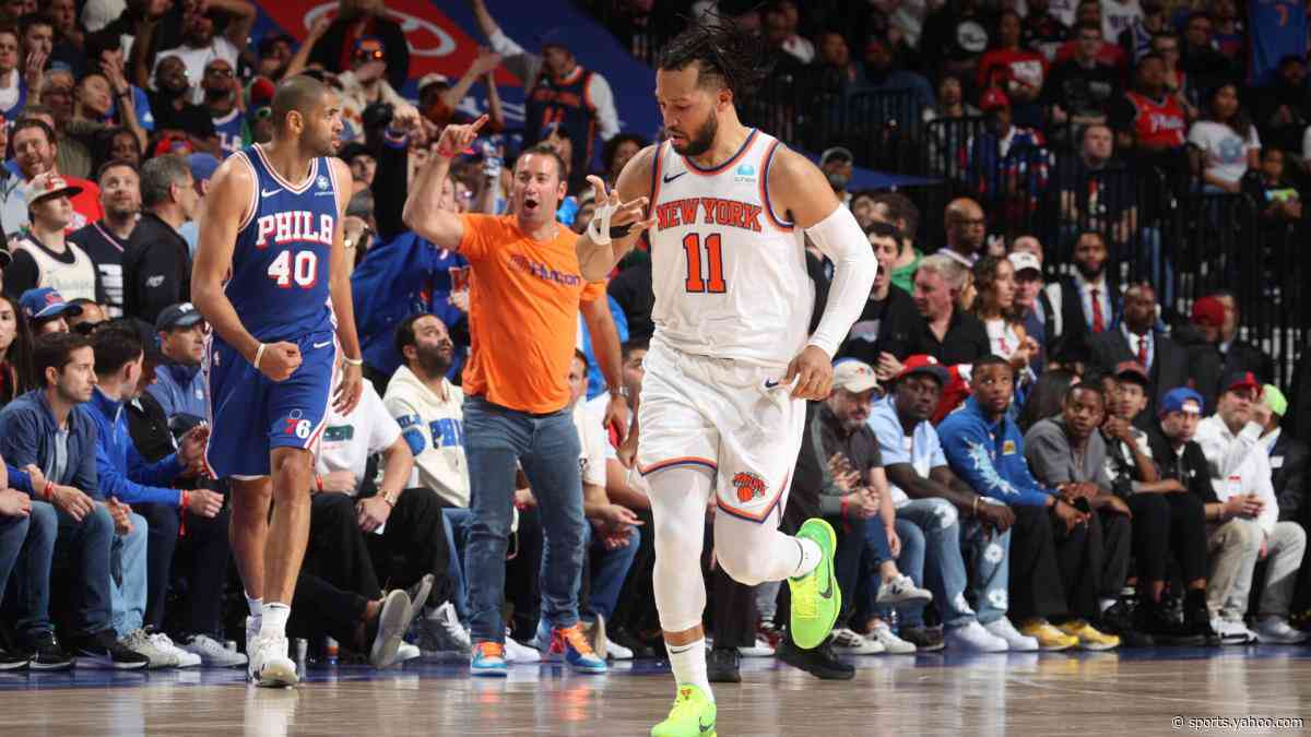 Jalen Brunson takes over in fourth, Josh Hart hits clutch 3, Knicks edge 76ers to advance