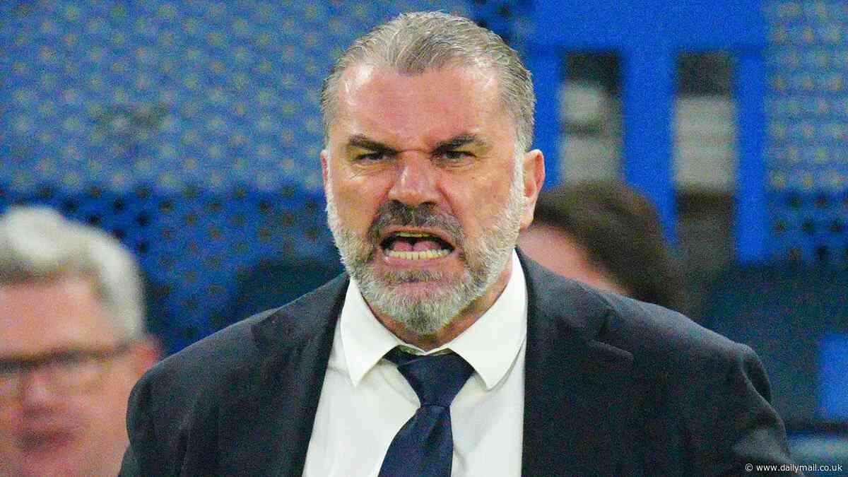 Ange Postecoglou snaps back at a Sky Sports reporter after he was asked why his message 'wasn't getting through' during Tottenham's 2-0 defeat by Chelsea