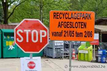 Recyclagepark Hoge Rielen sluit twee weken