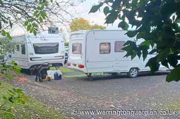 Series of unauthorised traveller caravan encampments set up in town