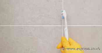 Whiten dirty bathroom grout in 5 minutes with two household items - no vinegar needed