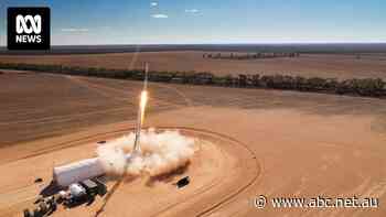 Tiny Nullarbor town cements place in Australia's space race with launch of rocket powered by candle wax