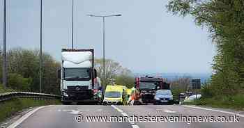 Boy, 5, still critical in hospital after car and HGV crash on M67