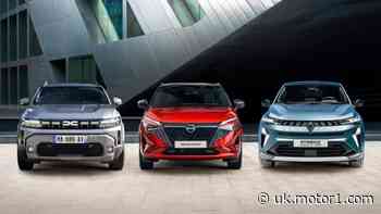 Renault Symbioz, Dacia Duster and Nissan Qashqai in comparison