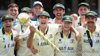 Australia replace India as No. 1 Test team in ICC rankings after annual update