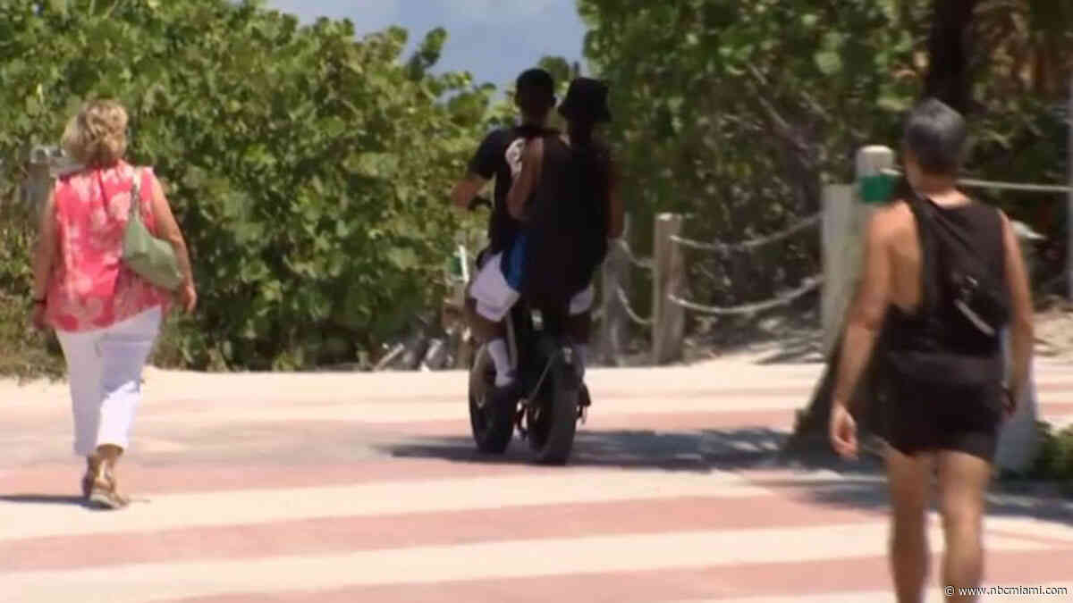 Miami Beach Police to enforce ‘zero tolerance' for e-bikes on the Beachwalk