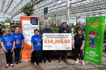 Bents Garden Centre donates £34k to Motor Neurone Disease charity