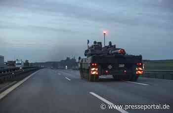 Quadriga 2024: Leoparden auf der Autobahn / Panzer aus Pfreimd auf dem Weg nach Litauen