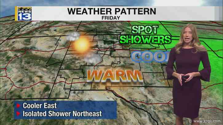 Cloudier and stormier weekend around New Mexico