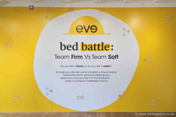 In pictures: eve Sleep launches first-ever ‘Bed Battle’ pop up in London