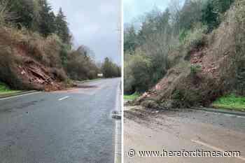 A40 landslide: Plan to tackle Herefordshire rockfall