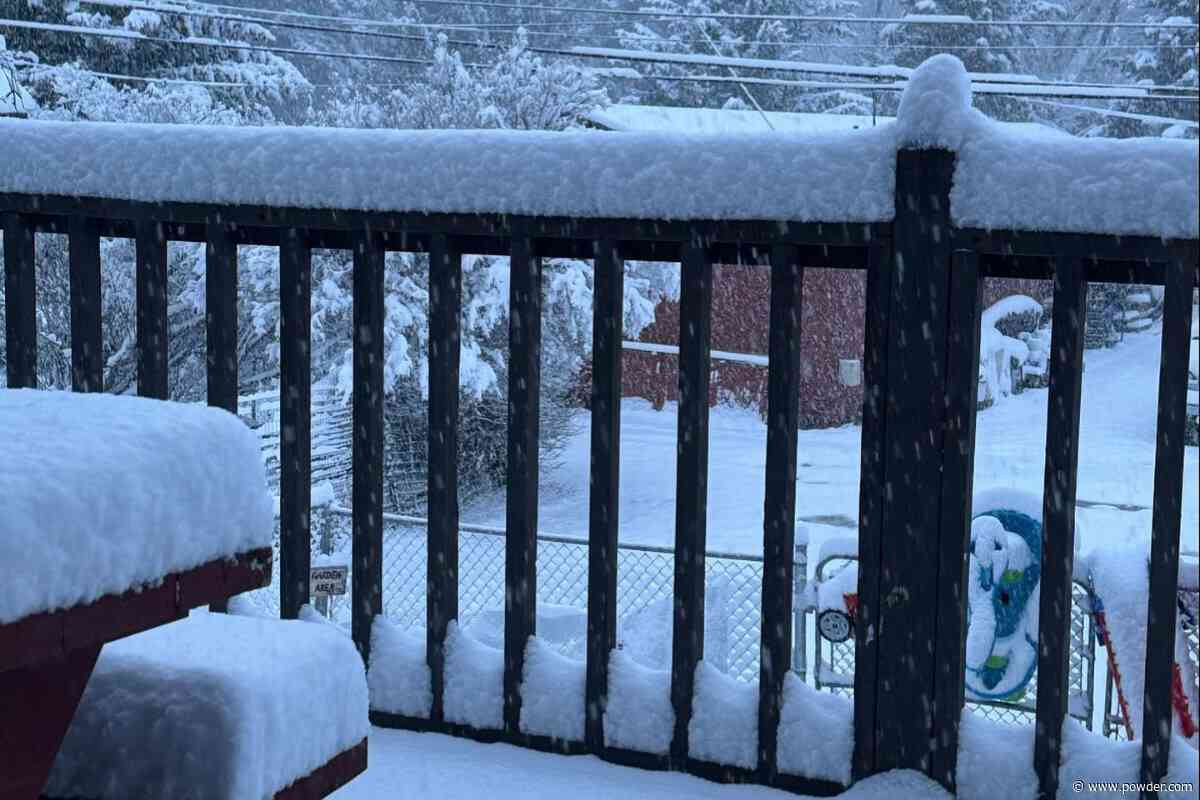 Six Inches of New Snow Reported At Jackson Hole, WY